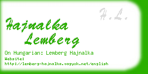 hajnalka lemberg business card